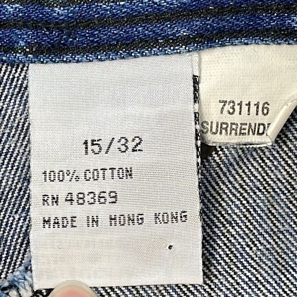 Vintage Blaze V Seam Mom Jean Stripe Blue Ultra High Rise Bareback - Picture 11 of 12